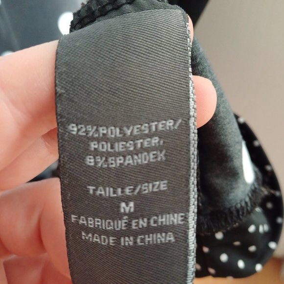 Polka Dots Suzy Shier M Top Blouse - Picture 10 of 12